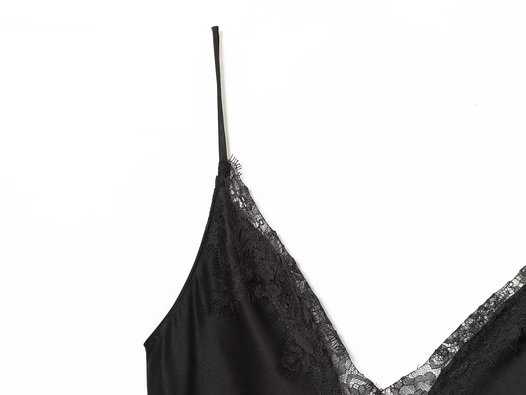 HH Fashion Soild Asymmetric Lace Satin Dress For Women's Sexy V-Neck Sleeveless Backless Slit Evening Party Slip Midi Dress