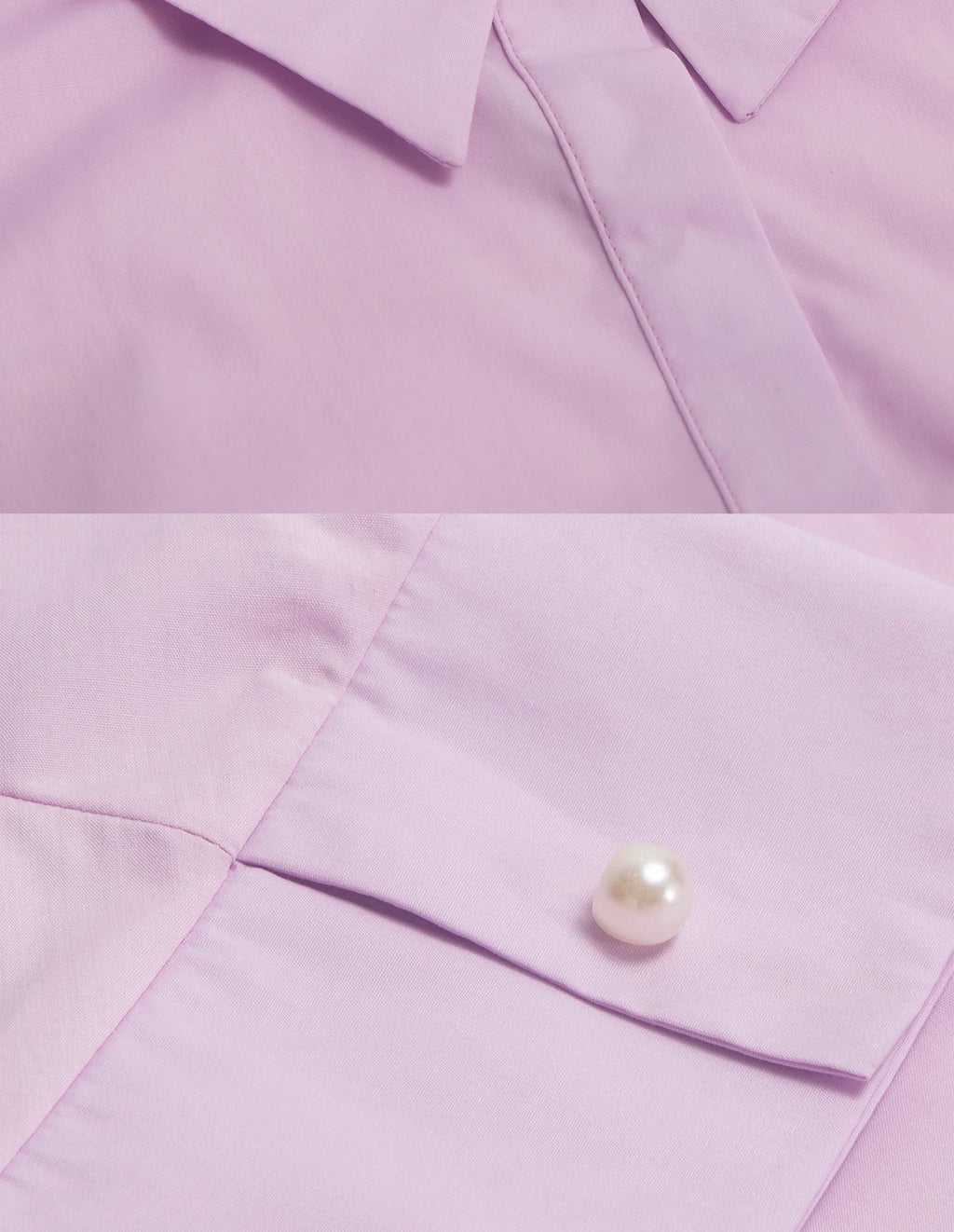 CHCH Women's Dress New Pink Collar Embroidered Casual Women's Wear Simple Business Party