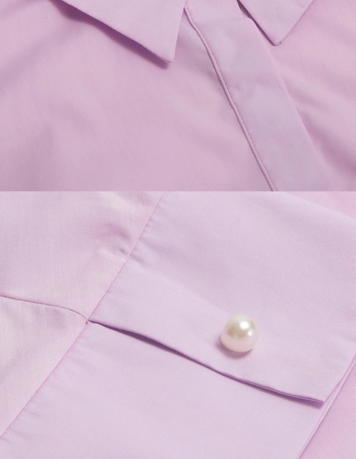 CHCH Women's Dress New Pink Collar Embroidered Casual Women's Wear Simple Business Party