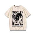 Anime Summer T-shirt Women Chainsaw Man Manga Graphic Men Cotton Short Sleeve Tee Plus Size Women Tops Summer Streetwear