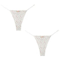 WarmSteps 2PCS Sweet Women's Panties High Quality Printed Bikini Sexy Lingerie Fashion Lingerie Comfortable Breathable Underpant