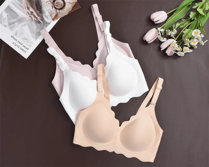 No Trace Top Women's Plus Size Bralette Sexy Wireless Push-UP Underwear Removable strap Bras Beauty Back Comfortable Lingerie