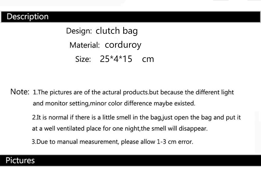 Corduroy Travel Cosmetic Bag Portable Storage Bag Purses Women Large Capacity Clutch Shoulder Bags