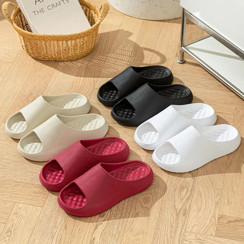 Chunky Platform EVA Cloud Slippers Women 2026 Summer Brand Design Thick Soft Bottom Non Slip Slides Couple Beach Sandals Woman