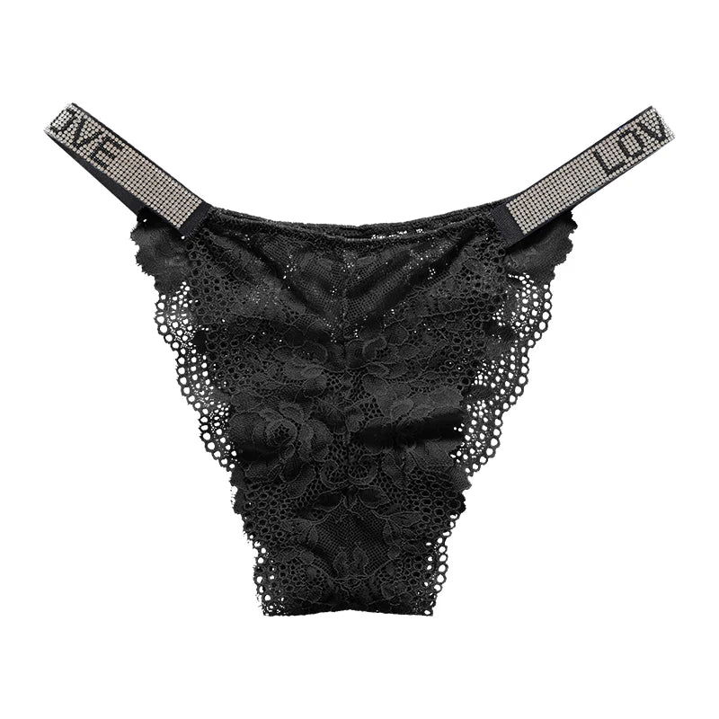 2025 Sexy Lace Underpants Low Waist Pink Breathable Embroidery Briefs Hipster Ladies Lace Panties