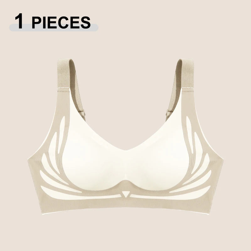 Women's Push Up Bras Seamless Comfortable Angel Wings Bras Sets Fashion Soft Breathable Underwear Female Cozy No Wire Lingerie