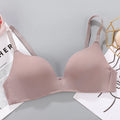 Sexy No Wire Push Up Underwear Women Seamless Bra Girls Students Breathable Thin Bras Female's Bra Breathable Gathered Lingerie