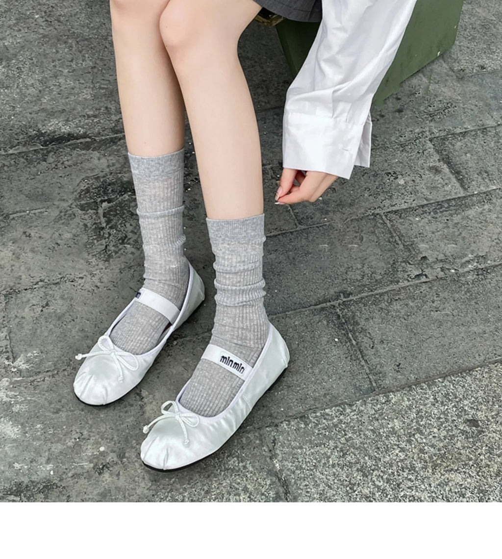 1/9 pairs New summer thin casual women's middle tube socks comfortable women's middle tube socks fashion breathable long socks