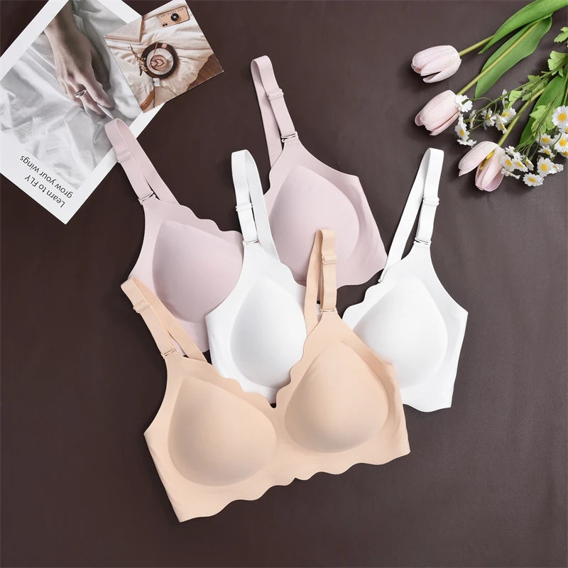 No Trace Top Women's Plus Size Bralette Sexy Wireless Push-UP Underwear Removable strap Bras Beauty Back Comfortable Lingerie