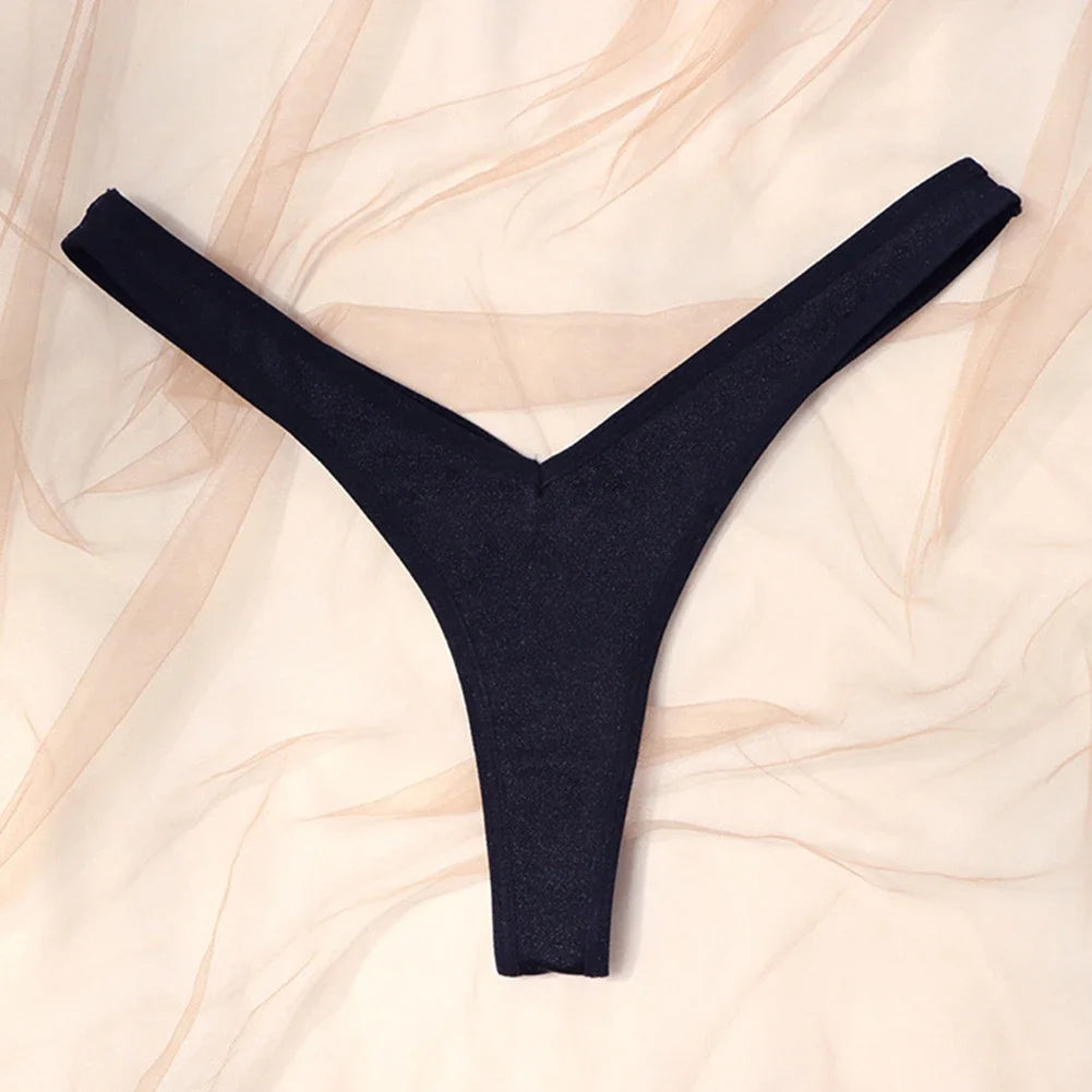 תחתוני ספורט סקסיים לנשים V מותן תחתוני G-string נושמים תחתונים נמוכים