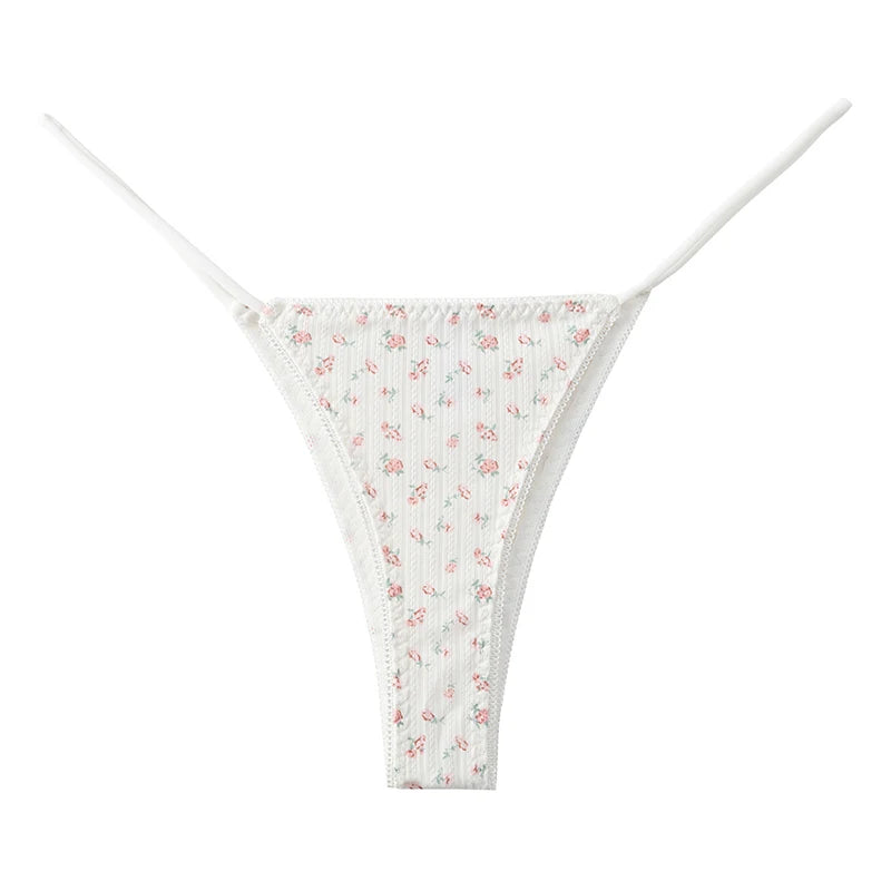WarmSteps 2PCS Sweet Women's Panties High Quality Printed Bikini Sexy Lingerie Fashion Lingerie Comfortable Breathable Underpant