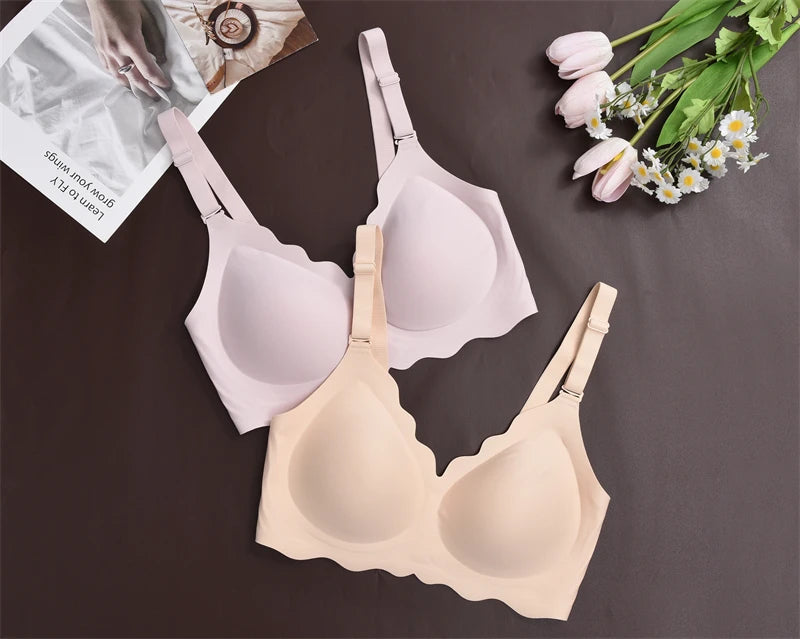 No Trace Top Women's Plus Size Bralette Sexy Wireless Push-UP Underwear Removable strap Bras Beauty Back Comfortable Lingerie