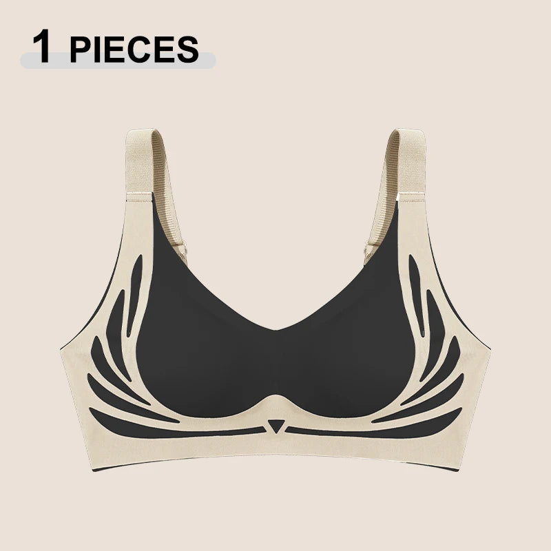 Women's Push Up Bras Seamless Comfortable Angel Wings Bras Sets Fashion Soft Breathable Underwear Female Cozy No Wire Lingerie
