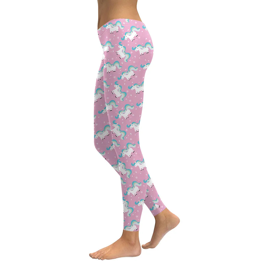 Women Leggings Lovely Animal Hologrephic Digital Print Fitness legging High Waist Workout Pants Casual Street Leggins