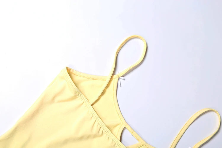 Kliou Hollow Design 2 Piece Set Woman 2026 Spring New Style Low-Neck Camisole Tops+Skinny Shorts Daily Casual Fashion Outfits