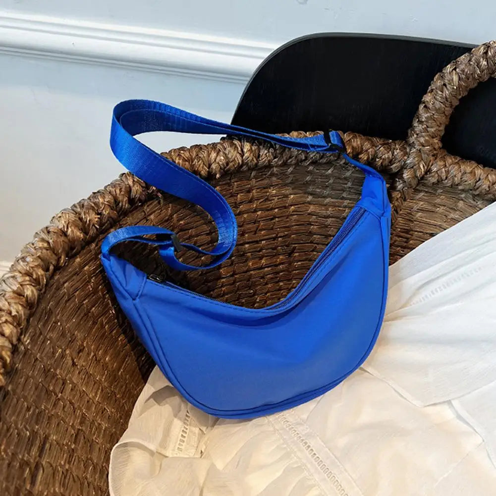 Trendy Women Casual Nylon Crossbody Bag Dumpling Bag Shoulder Bag Large Dumpling Purse Casual Women's Crossbody Bags