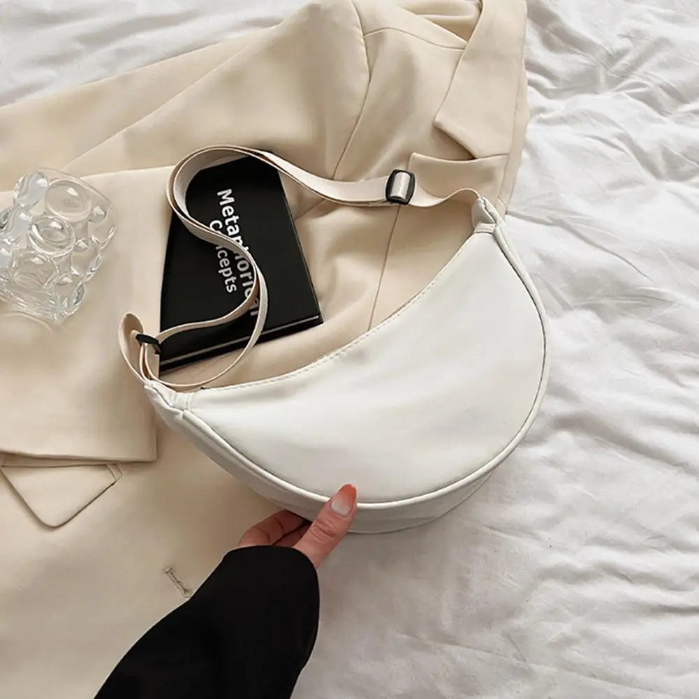Trendy Women Casual Nylon Crossbody Bag Dumpling Bag Shoulder Bag Large Dumpling Purse Casual Women's Crossbody Bags