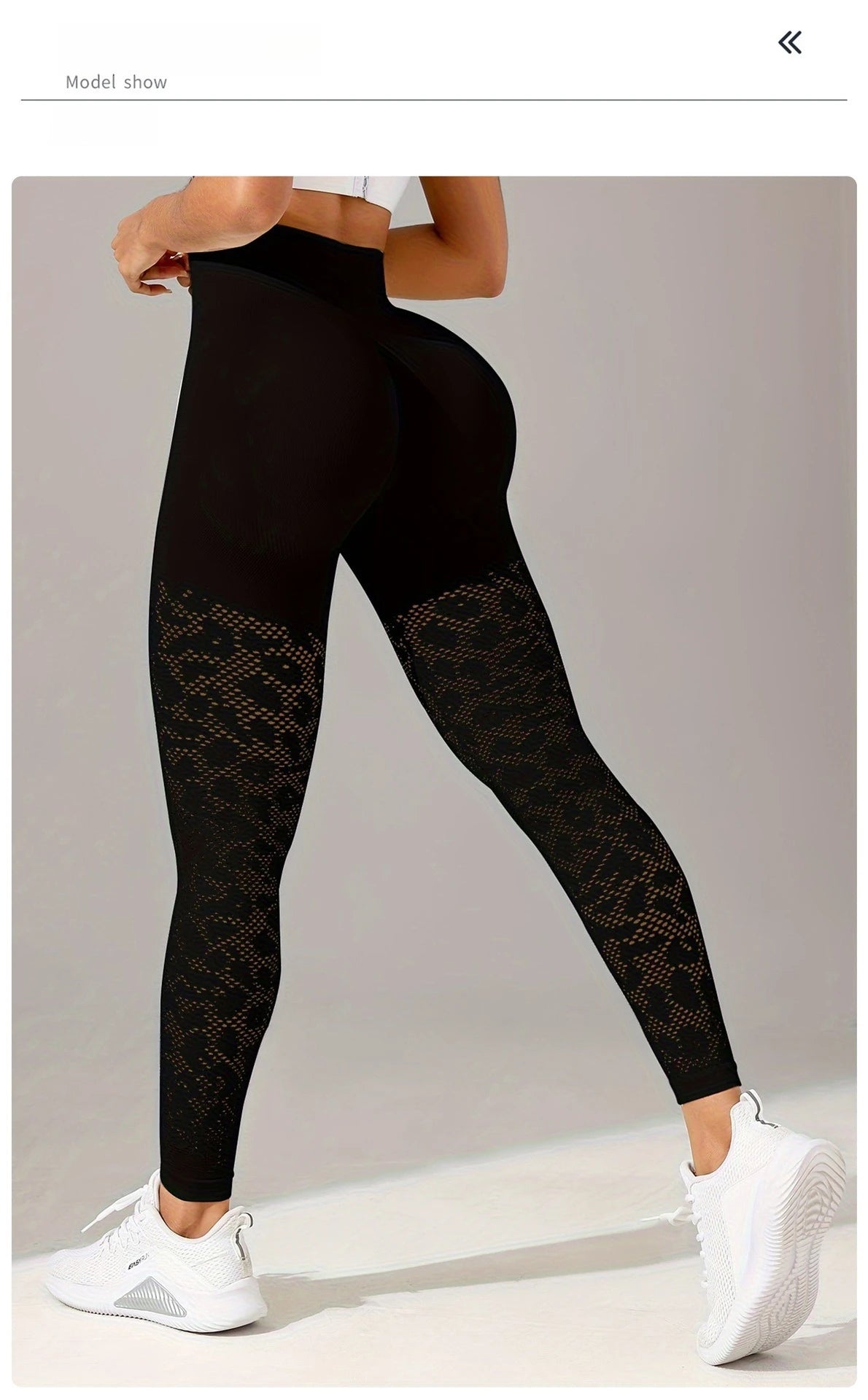 Women Hollow Mesh Yoga Tight Pants High Waist Leggings Workout Running Sexy Hip Liftting Stretchy Fitness Pants