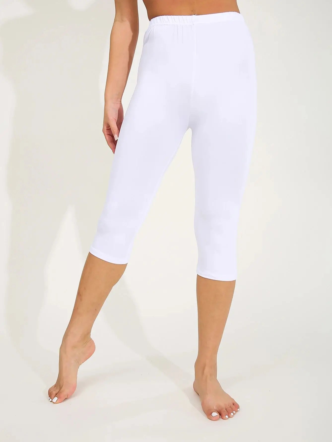 CUHAKCI Spring Summer Fashion Sharpened Women's Leggings Sexy Simple Pure Color Seven Pants Stretch Fitness Athletic Yoga Pants