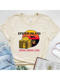 Epstein Island Spring Break 2004 T Shirt vintage Washed Unisex Comfortable streetwear graphic Casual Soft Top For Everyday Wear