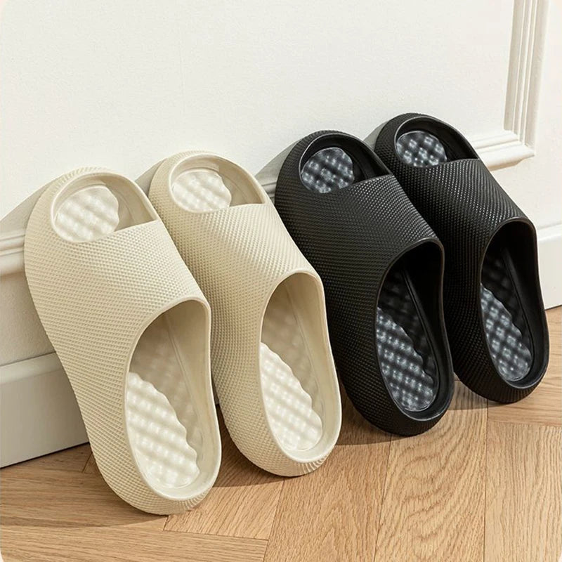 Chunky Platform EVA Cloud Slippers Women 2026 Summer Brand Design Thick Soft Bottom Non Slip Slides Couple Beach Sandals Woman