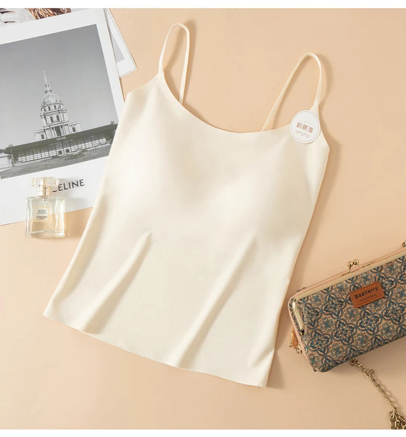 New Spring Summer Women's Tank Tops Cozy Clothes For Woman High Quality Lady Blouse Sleeveless Vest Female Camisole Solid Jersey