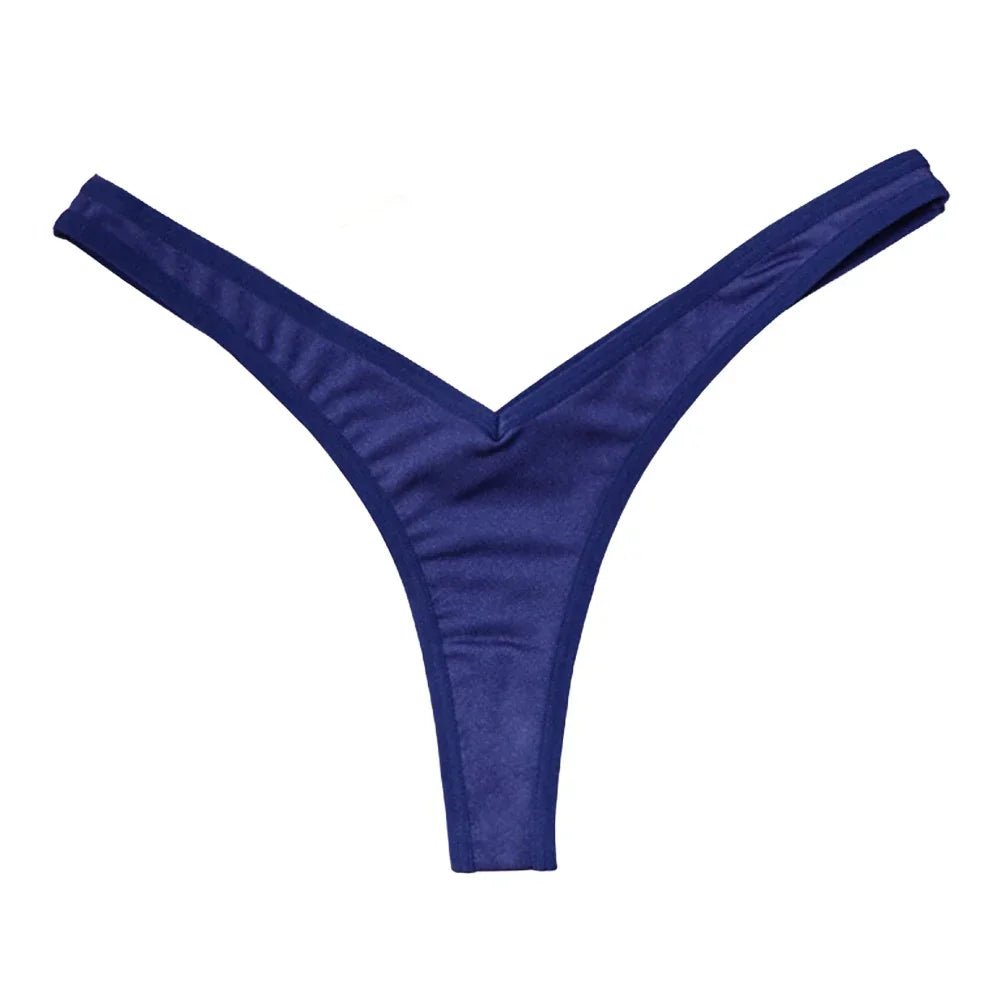 תחתוני ספורט סקסיים לנשים V מותן תחתוני G-string נושמים תחתונים נמוכים